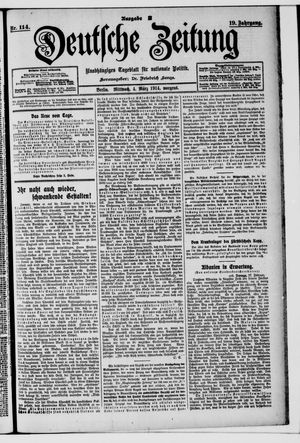 Deutsche Zeitung vom 04.03.1914