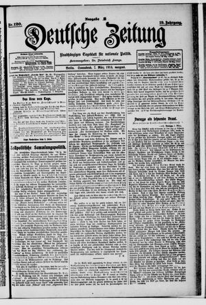 Deutsche Zeitung vom 07.03.1914