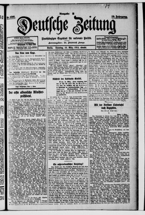 Deutsche Zeitung on Mar 10, 1914