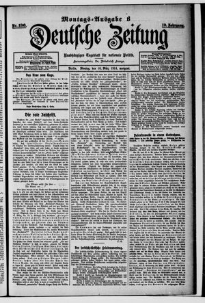 Deutsche Zeitung on Mar 16, 1914
