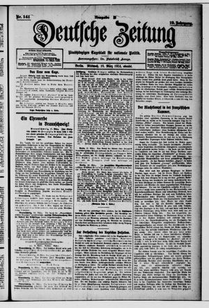 Deutsche Zeitung on Mar 18, 1914