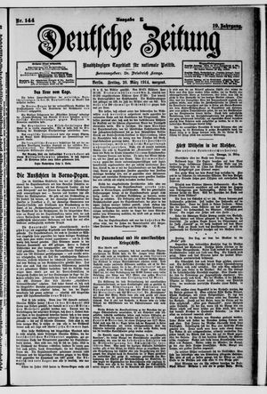 Deutsche Zeitung on Mar 20, 1914