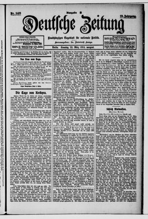 Deutsche Zeitung on Mar 22, 1914