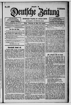 Deutsche Zeitung vom 26.03.1914