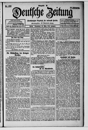 Deutsche Zeitung on Mar 28, 1914