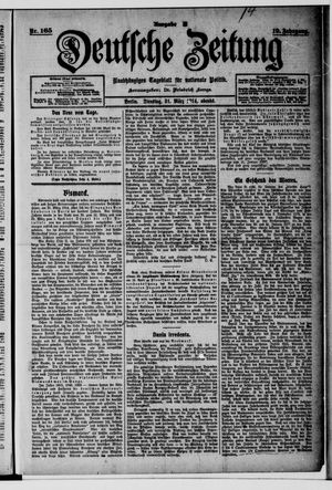 Deutsche Zeitung on Mar 31, 1914