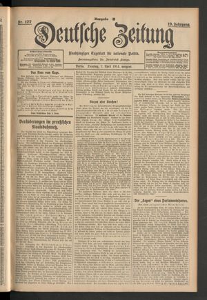 Deutsche Zeitung vom 07.04.1914