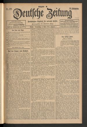 Deutsche Zeitung vom 09.04.1914