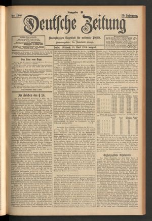 Deutsche Zeitung vom 15.04.1914