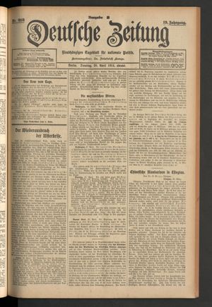 Deutsche Zeitung vom 28.04.1914