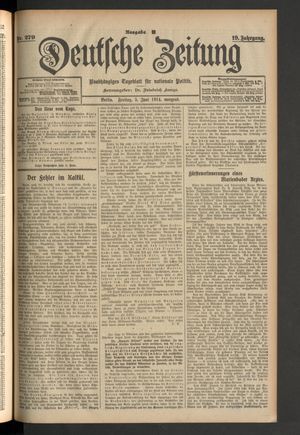 Deutsche Zeitung vom 05.06.1914