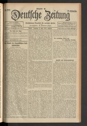 Deutsche Zeitung vom 09.06.1914