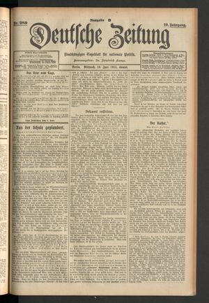 Deutsche Zeitung vom 10.06.1914