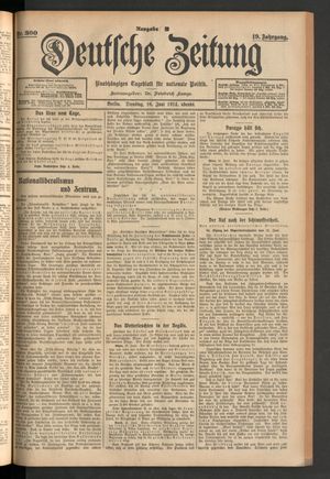 Deutsche Zeitung vom 16.06.1914
