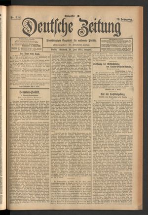 Deutsche Zeitung vom 24.06.1914