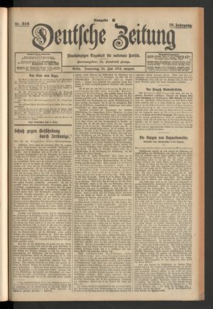 Deutsche Zeitung vom 25.06.1914