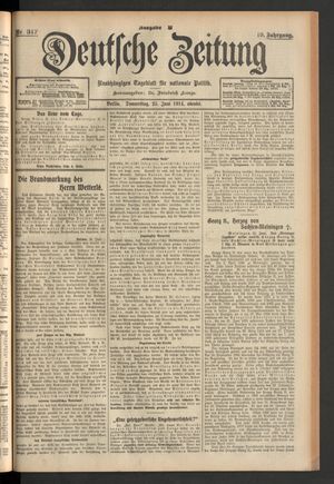 Deutsche Zeitung vom 25.06.1914