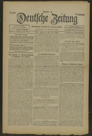 Deutsche Zeitung vom 10.07.1914