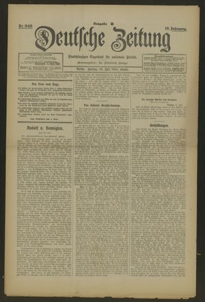 Deutsche Zeitung vom 10.07.1914