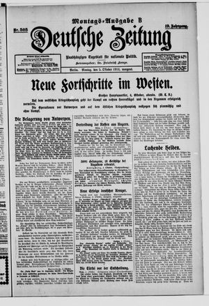 Deutsche Zeitung vom 05.10.1914