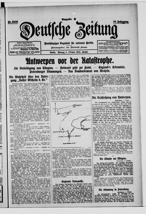 Deutsche Zeitung vom 05.10.1914