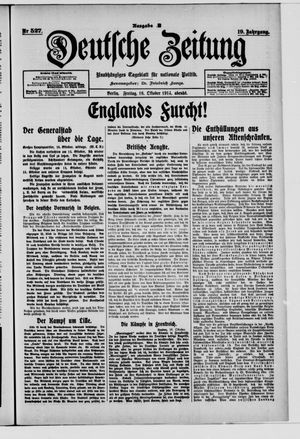 Deutsche Zeitung vom 16.10.1914