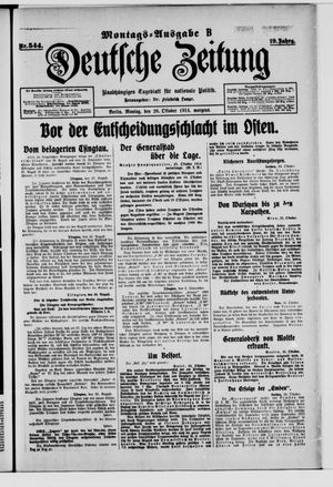 Deutsche Zeitung vom 26.10.1914