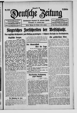 Deutsche Zeitung vom 26.10.1914