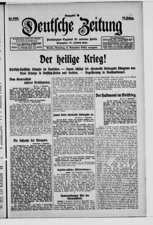 Deutsche Zeitung vom 03.11.1914