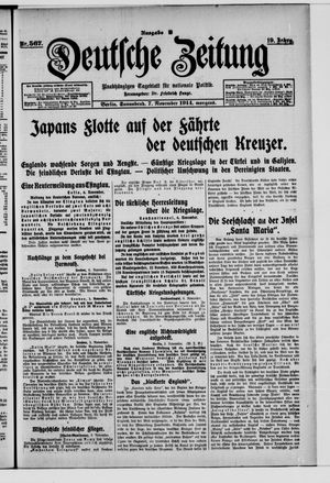 Deutsche Zeitung vom 07.11.1914