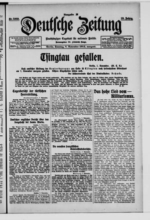 Deutsche Zeitung vom 08.11.1914