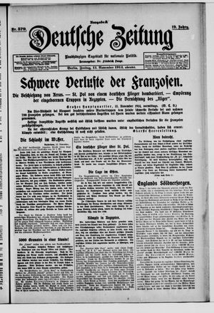 Deutsche Zeitung vom 13.11.1914