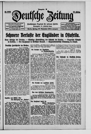 Deutsche Zeitung vom 27.11.1914