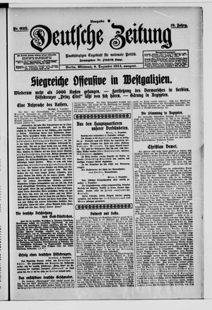 Deutsche Zeitung vom 09.12.1914