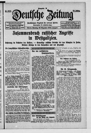 Deutsche Zeitung vom 13.12.1914