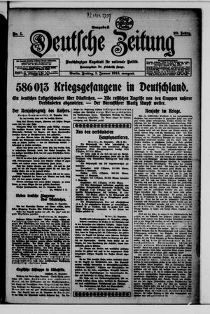 Deutsche Zeitung on Jan 1, 1915