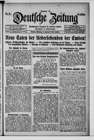 Deutsche Zeitung vom 04.01.1915