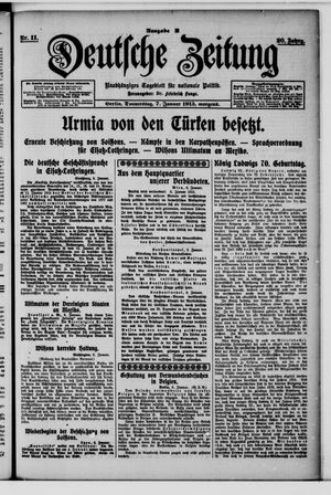 Deutsche Zeitung on Jan 7, 1915