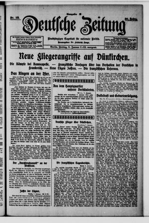 Deutsche Zeitung on Jan 8, 1915