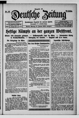 Deutsche Zeitung on Jan 11, 1915