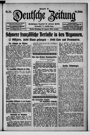 Deutsche Zeitung vom 12.01.1915