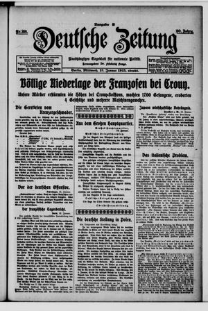 Deutsche Zeitung vom 13.01.1915