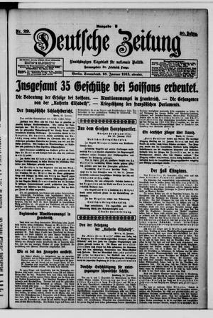 Deutsche Zeitung on Jan 16, 1915