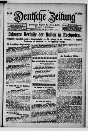 Deutsche Zeitung on Jan 19, 1915