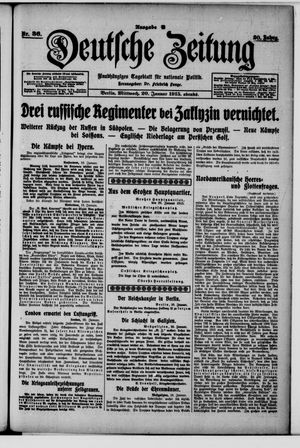 Deutsche Zeitung on Jan 20, 1915