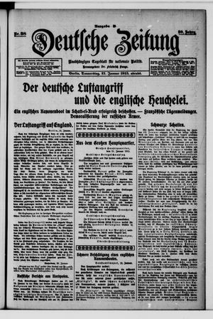 Deutsche Zeitung vom 21.01.1915