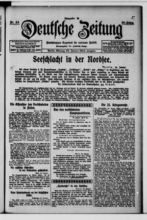 Deutsche Zeitung on Jan 25, 1915