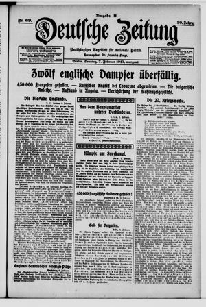 Deutsche Zeitung vom 07.02.1915