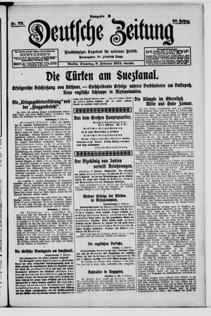 Deutsche Zeitung vom 09.02.1915