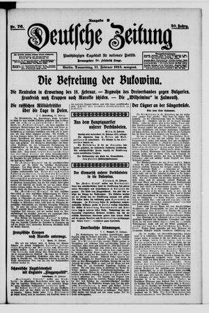 Deutsche Zeitung vom 11.02.1915